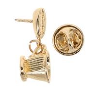 VERDANVERSE Épingle à Thème Café en Alliage Or, Accessoire Polyvalent pour Tabliers et Chapeaux, Design Simple et Élégant, Amateurs de Café