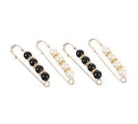 VERDANVERSE Épingle De Sûreté En Perles 4 Pièces Pour Foulards Décoration Mode Clip Sécuritaire Vêtements Femme Accessoire Mariage Quotidien