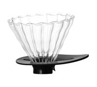 VERDANVERSE Filtre Café Réutilisable Entonnoir Plastique Noir Long pour Usage Compatible Porte Goutteur et Cafetière Facile à Nettoyer et Polyvalent Réutilisable
