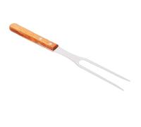 VERDANVERSE Fourchette à Viande En Acier Inoxydable 2 Dents Avec Manche Épais En Bois, Résistante Haute Température, Pour Barbecue Extérieur, La Cuisine En Plein Air, Outil Polyvalent De Grillade