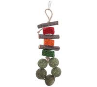 VERDANVERSE Friandises à Mâcher Naturelles pour Hamsters, Cobayes et Lapins - Bâtonnets en Bois de Pommier et Épis de Maïs - Collation Orale Réconfortante pour Santé Dentaire des Petits