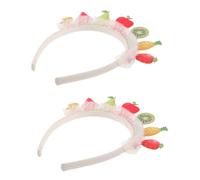 VERDANVERSE Fruit Sequin Headbands Lightweight Mesh Lace Hawaiian Luau Party Hair Accessories For Children Costume And Beach Events