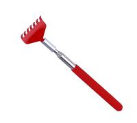 VERDANVERSE Gratte-dos Télescopique Acier Inoxydable Sections Masseur Corporel Portable Rétractable pour Soulagement des Démangeaisons Outil et Compact Rouge