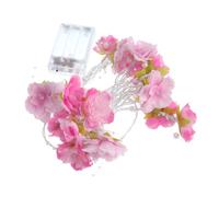 VERDANVERSE Guirlande Lumineuse LED Mètres Lampes à Piles Fleurs Roses Décoratives pour Mariage Noël Anniversaire Ambiance Chaleureuse Intérieure
