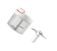 VERDANVERSE Hachoir Manuel à Ail 300 Ml 3 Lames Mini Hachoir Cuisine Portable pour Légumes Fruits et Viande Outil Compact et Étanche pour Préparation Culinaire