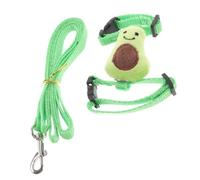 VERDANVERSE Harnais Réglable pour Petits Animaux Laisse en Nylon Doux, Taille s Verte, Gilet Confortable Et Respirant pour Lapin Et Hamster, Adapté à L’extérieur Et à La Promenade