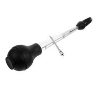 VERDANVERSE Injecteur de Marinade pour Dinde en Acier Inoxydable et Silicone Aiguille à Poire Brosse Intégrée Outil Compact pour Barbecue Cuisine Accessoire Pratique pour Poulet Rôti et