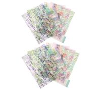 VERDANVERSE Intercalaires en Pp Colorés pour Classeurs à 6 Trous Indexage et Référencement, pour Organiser Livres et Carnets Efficacement Couleur Aléatoire