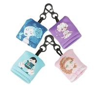 VERDANVERSE Kit Porte-clés Chiffon Nettoyant Lentilles 4 Pièces Microfibre Multicolore Compact pour Écrans Téléphone Lunettes Appareil Photo Usage Quotidien