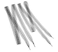 VERDANVERSE Lacets de Dentelle Noirs Plats Style Ballet pour Femmes et Filles Accessoires pour Chaussures Décontractées et Talons