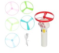 VERDANVERSE Lanceur de Disque Interactif Rechargeable pour Chat en Abs avec Volants, pour Jeux en Extérieur et Voyages
