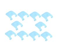 VERDANVERSE Lot de 10 Clips De Cage en Plastique Bleu Ciel, Fixation Renforcée Friction Améliorée, pour Cages à Lapins Et Petits Animaux, Clips Détachables pour Entretien Facile
