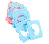 VERDANVERSE Lot de 10 Panneaux de Raccordement en Plastique pour Tunnel de Cage Hamster Accès Externe et Assemblage Flexible pour Play Tube et Cage à Hamster