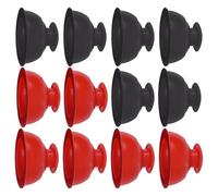VERDANVERSE Lot de 12 Ventouses de Massage en Silicone Portable Ventouses sous Vide pour Thérapie Musculaire et Acupuncture Couleurs Rouge et Noir Kit de Massage Corporel et Facial Outil