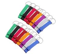 VERDANVERSE Lot de 16 Ouvre-bouteilles Porte-clés en Alliage D’aluminium Multicolore, Mini Décapsuleurs Légers et Robustes pour Bière et Soda, Accessoires Portables pour Fêtes et