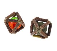 VERDANVERSE Lot De 2 Balles De Jouets à Mâcher pour Chat à l'herbe à Chat Actinidia Polygama Petites Boules Naturelles sans Additifs Chimiques Stimulation Digestive D'intérieur