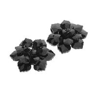 VERDANVERSE Lot De 2 Boutons De Manchette Décoratifs En Noirs Ornés De Cristaux