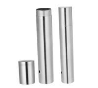 VERDANVERSE Lot de 2 Porte-Brochettes en Acier Inoxydable Tube de Rangement Cylindrique 5 CM X 30 CM Support Multifonction pour Barbecue Accessoires Cuisine Outdoor Étui Robuste et