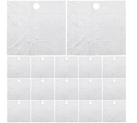 VERDANVERSE Lot de 20 Feuilles Protège-Barbe Jetables en Plastique PE Transparent Récupérateur de Poils pour Lavabo Protection D’Évier Pratique pour Rasage et Entretien Barbe