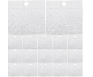 VERDANVERSE Lot de 20 Feuilles Protège-Barbe Jetables en Plastique PE Transparent Récupérateur de Poils pour Lavabo Protection D’Évier Pratique pour Rasage et Entretien Barbe