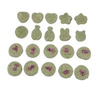VERDANVERSE Lot de 20 Jouets À Mâcher pour Lapin Biscuits À l'herbe Jouets À Mâcher pour Lapin Herbe Verte