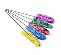 VERDANVERSE Lot De 3 Bâtons Teaser pour Chat en Plastique Rubans Colorés Réfléchissants, Baguettes Légères Taille Moyenne pour Jeu Interactif à Domicile, Jouets pour Animaux De Compagnie