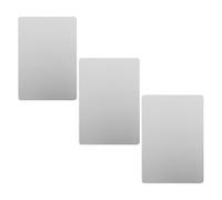 VERDANVERSE Lot de 3 Plaques de Refroidissement pour Lapins et Hamsters 12 X 8 CM Acier Inoxydable Assiette Rafraîchissante Solide pour Dissiper la Chaleur des Petits Animaux en Été