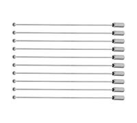 VERDANVERSE Lot de 30 Épingles à Broche 90 Mm en Acier Inoxydable avec Embout Boule Blanc K, Broches Boutonnières Polyvalentes pour Vêtements, Chapeaux et Costumes, Épingle de Revers