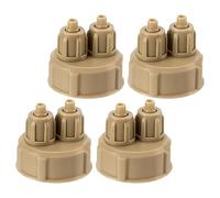 VERDANVERSE Lot de 4 Bouchons de Bouteille DIY pour Réacteur d'Aquarium Co2 Accessoires Compatibles Matériaux Robustes pour Générateur Portable et Diffuseur d'air pour Bassin à Poissons