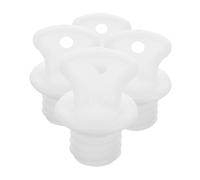 VERDANVERSE Lot de 4 Bouchons Étanches en Plastique pour Bouillottes Petite Bouilloire Kit de Mise sous Vide en Caoutchouc Accessoires Compatibles pour Paquet D’Eau Chaude Anti-Fuite