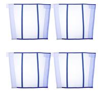 VERDANVERSE Lot de 4 Guêtres Anti-mouches pour Chevaux, Protection Respirante en Maille Légère, Bottes Réglables Bleu, Protège-jambes Piqûres D'insectes, Adaptées à L'extérieur