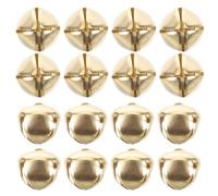 VERDANVERSE Lot de 400 Clochettes en Métal Doré 16 Mm avec Motif Croix pour Colliers de Petits Chiens et Chats, Son Modéré, Légères et Faciles à Fixer, Accessoires Vintage pour