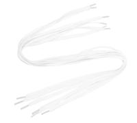 VERDANVERSE Lot de 6 Lacets Plats 8 MM Blancs 80 CM pour Chaussures de Sport Baskets et Loisirs Lacets de Rechange Solide et Réutilisables Adaptés pour Course Randonnée et Usage Quotidien