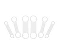 VERDANVERSE Lot De 6 Médailles D'Identification Pour Chiens Et Chats À Glisser Sur Le Collier Ces Médailles En Silicone Sont Disponibles En Plusieurs Modèles Elles Peuvent Être