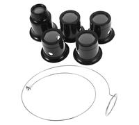 VERDANVERSE Lot de 6 Set de Loupes Frontales pour Réparation de Montres avec Grossissements 3X, 5X, 10x, 15x et 20x, Lentilles en Verre Transparent, Clip Métallique Ajustable, Outil