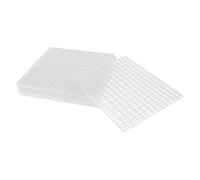 VERDANVERSE Lot de 8 Séparateurs en Plastique Blanc 29,5 Cm pour Aquarium - Grille de Filtration de Fond Trou 1 Cm pour Isolation et Reproduction - Accessoires Filtres Aquarium pour Élevage