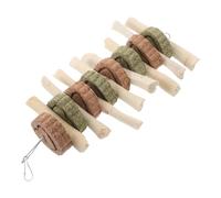 VERDANVERSE Mâcher en Bambou Doux pour Lapins et Cochons d'Inde, Bâtonnet Naturel pour Broyage des Dents, Fibres Hautes, Matériaux Sûrs et Naturels