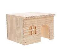 VERDANVERSE Maisonette Bois pour Hamster Cachette Naturelle avec Échelle Et Tunnel Refuge Sécurisé pour Petits Animaux Conception Facile à Monter Nettoyer