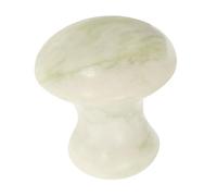 VERDANVERSE Masseur Facial en Pierre de Jade de Champignon Outil de Massage Spa Pierre à Gratter Naturelle pour Détente et Soin du Visage Outil Pratique et Hommes
