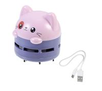 VERDANVERSE Mini Aspirateur de Bureau Portable Silencieux Compact et Puissant pour Nettoyage Facile des Miettes Sciures et Poussières sur Table et Bureau Design Cartoon Pratique et Usage