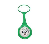 VERDANVERSE Montre Infirmière Numérique LCD Verte Montre Électrique Pratique pour Médecins et Personnel Accessoire Infirmier Fonctionnel et Décoratif
