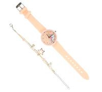 VERDANVERSE Montre Licorne Fille Éducative Quartz Rose Bracelet Ajustable Garçon et Filles Présent Anniversaire Noël