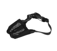 VERDANVERSE Muselière pour Chien Ajustable Maille Respirante Masque Doux et Confortable pour Morsures et Aboiements pour Animaux de Compagnie Noir XS