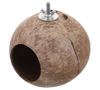 VERDANVERSE Nid d'Oiseau en Coquille de Noix Naturel Nid Suspendu pour Oiseaux et Petits Animaux Habitat en Matériau Sûr et Artisanal pour Canaris Perroquets et Hamsters