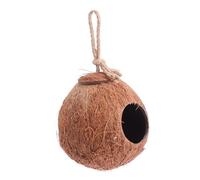 VERDANVERSE Nid Suspendu Coque de Noix de Naturel pour Perroquets Maison Doiseau Décorative et Nichoir Extérieur Sécurisé pour Élevage et Observation