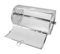 VERDANVERSE Panier à Grillades INOX Rotatif Fermeture Sécurisée Support de Cage Pivotant pour Four Électrique Barbecue Adapté Viande Frites Légumes Poisson Accessoires la Cuisine