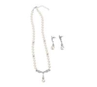 VERDANVERSE Parure Élégante Ange avec Collier en et Boucles d'Oreilles Pendantes Bijoux pour Filles Cadeau Peau Sensible