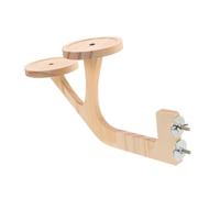 VERDANVERSE Perchoir Bois Naturel pour Perroquet Plateforme Escalade Robuste pour Cage Oiseaux Support de Jeu et Exercice pour Perruches et Perroquets