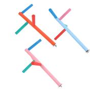 VERDANVERSE Perchoir Rotatif en Bois Naturel à 4 Niveaux Échelle Escalade pour Perroquet Jouet D’activité De Cage Oiseaux Pet Bird Training Support