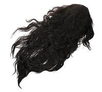 VERDANVERSE Perruque Style Pour Homme Noire Coupe Mulet Perruque Rocker Pour Déguisement Halloween Et Cosplay